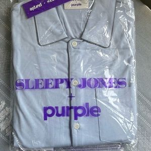 Sleepy Jones + Purple The Henry Pajama Set